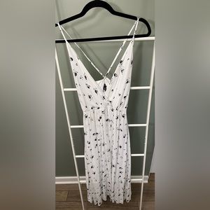 Banana Republic white floral print dress- size 6